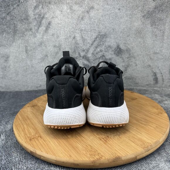 Nike Running Shoes Womens Size 7 Black White React Comfort Sneakers CV3817-002 - Picture 4 of 9